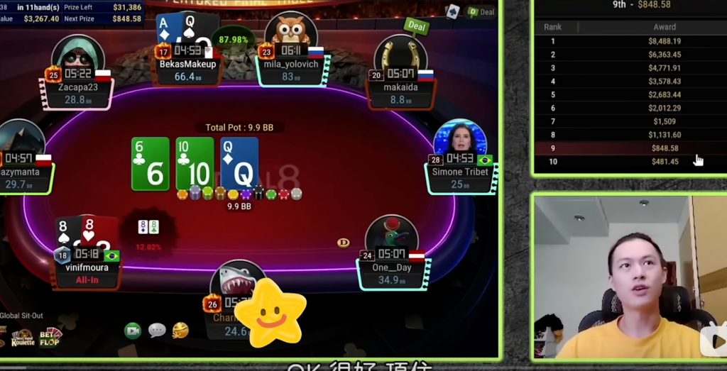 德州扑克教学：GG扑克25刀赛事惊天逆袭，决赛桌全记录与深度策略解析！