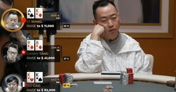 翻前夹在中间手握KK,顶级德州扑克思维解析:如何在百万底池中获得最大价值? 1 image 46
